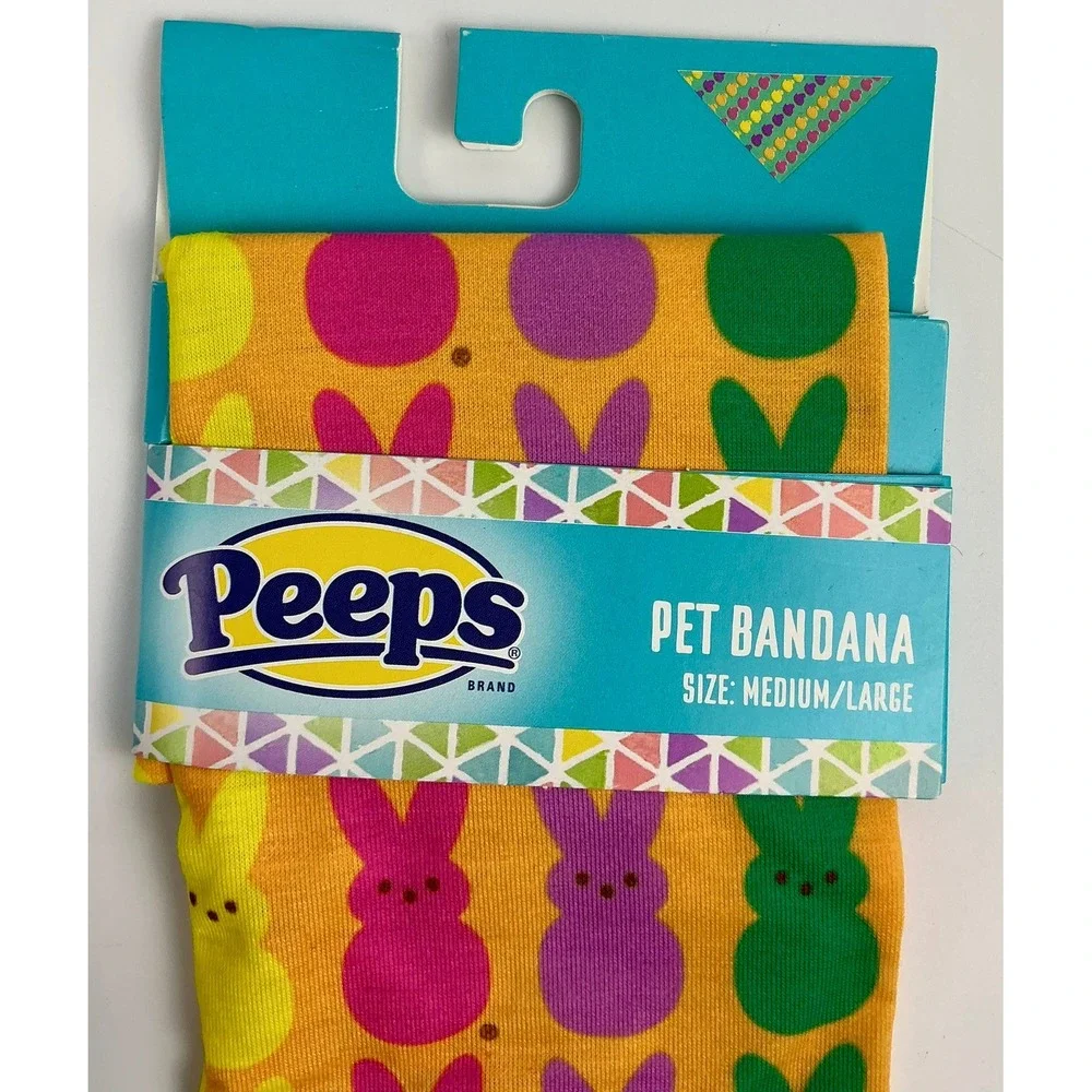 Pet Bandana Lot of 3‎ Peeps Sunny Lemons Dodo Print Medium Large Dog NWT